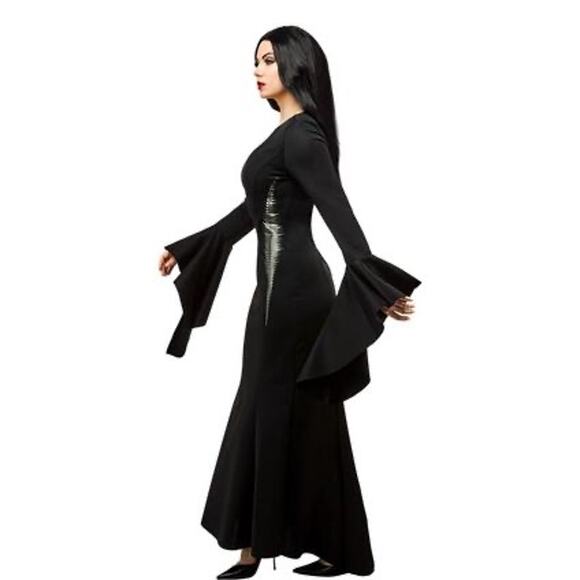 New Wednesday Nevermore Academy Morticia Addams Halloween Costume women’s small - Picture 3 of 7